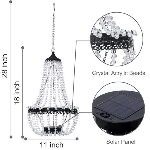 Hand -Maded Acrylic Beaded Chandelier with Hooks