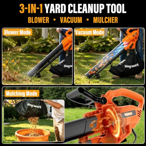 this orange tool with a 40L bag easily blows