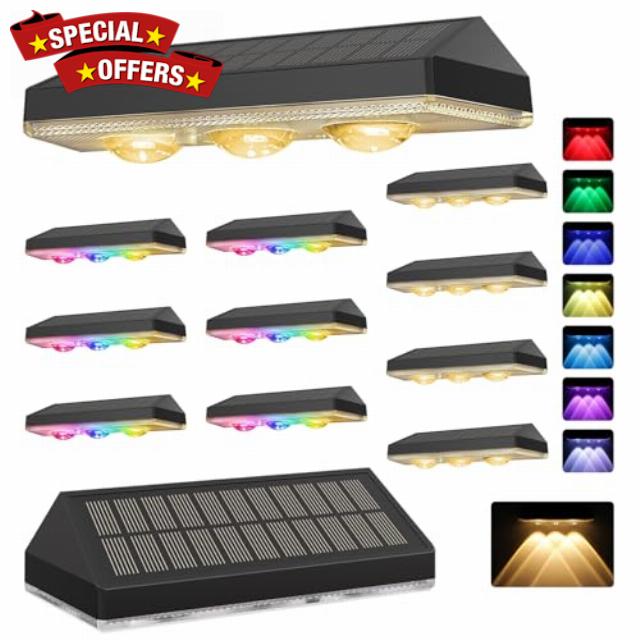 Solar Fence Lights Outdoor