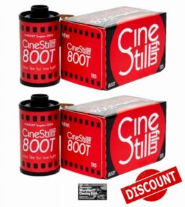CineStill Film 800Tungsten C-41 Color Negative Film (35mm Roll Film