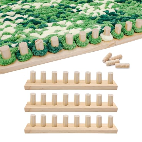 Knitting Frame for Bulky Yarn | Smooth beech wood construction with 2.36-inch-wide rails and four detachable sections for easy storage and transport.