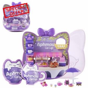 Aphmau Cat Café Surprise Set | 11" Cat-Shaped Display Case