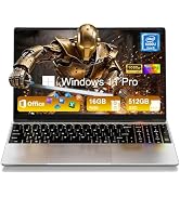 2026 Laptop Computer, 15.6 Inch Windows 11 Pro Laptops with Office 365, 8GB RAM 256GB SSD, Tradit...