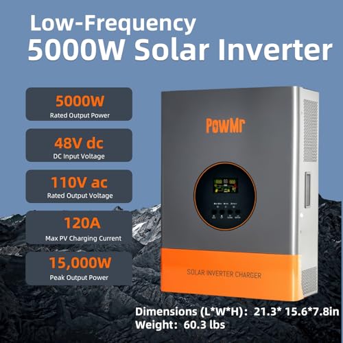 5KW Off-Grid w/Built-in 120A MPPT Charge Controller