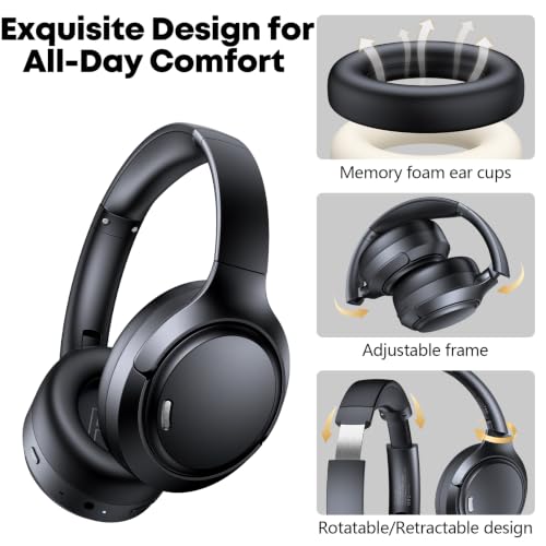 Transparency Mode ANC Headphone for Travel Office