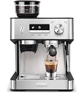 Gevi Espresso Machine 20 Bar - Auto Milk Frother & Steam Wand, NTC Temp Control, Compact Stainles...