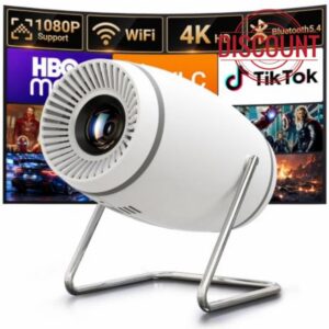 【Built-in APPS】Mini Projector With Wifi And Bluetooth