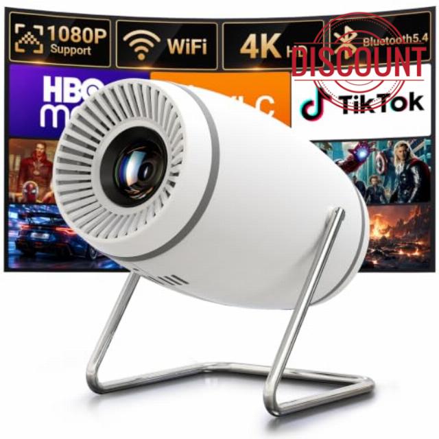 【Built-in APPS】Mini Projector With Wifi And Bluetooth