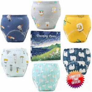 Upairy Potty Training Pants Cotton Absorbent                                                          Training Underwear for Toddler Boys and Girls 2T-13T