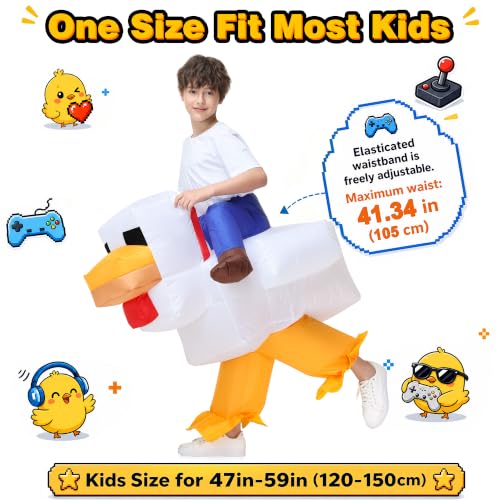 Halloween Blow Up Costumes Ride On Rooster Costume Funny Costumes for Boys Girls Cosplay Party