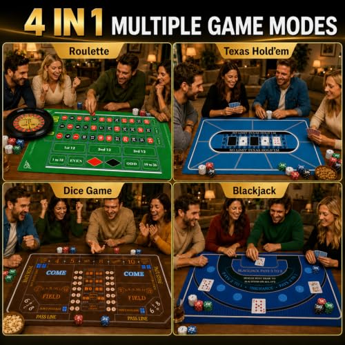 Complete Party Game Kit with Chips