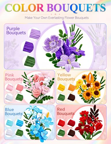 Pipe Cleaners Bulk for Home Arts and Crafts