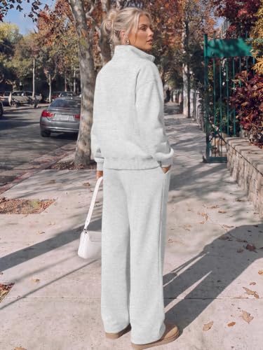 Oversized Sweatshirts And Wide Leg Pants with pockets