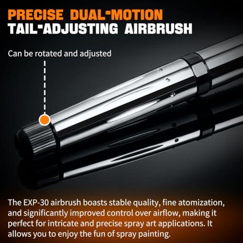 Air Brush with 1/8" Connector for Painting.Cake.Nail Art.Models.Crafts. | TULEUWZ airbrush suitable for both fine‑detail spray work and large‑area spraying