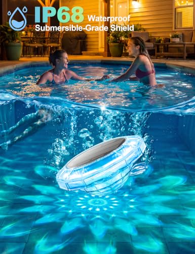 Floating Pool Lights 2 Pack | Solar Floating Pool Lights with Remote & Button Control