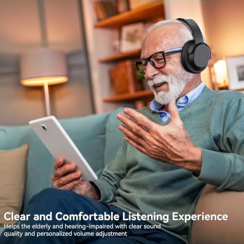 TV Headphones Wireless for Seniors with Easy Setup