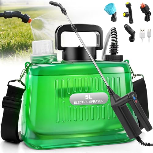 3 Adjustable Pressure Electric Weed Sprayer with Battery Indicator