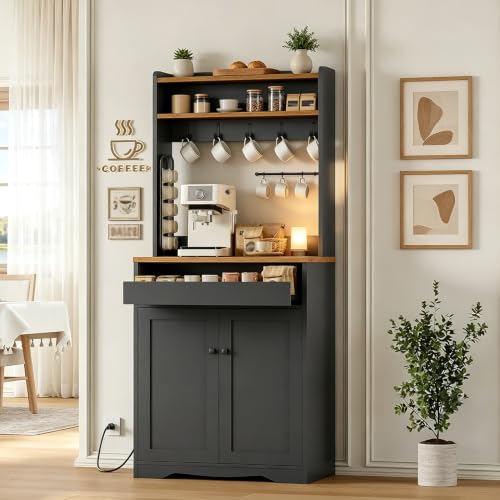 Farmhouse Storage Cabinet with Adjustable Shelf