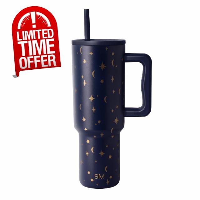 Simple Modern Halloween Tumbler with Handle | 40oz | Stars | Trek Tumbler