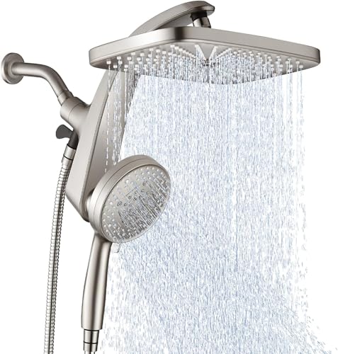 9 Sprays Hand Showerhead | 12" High Pressure Rainfall Shower Heads