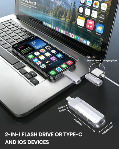 USB-C Photo Stick with USB-A Adapte
