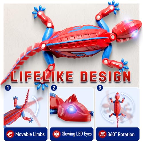 Rechargeable Remote Control Lizard with LED Eyes