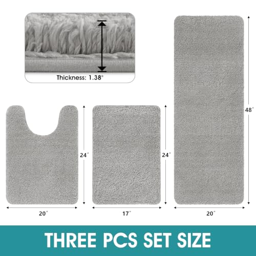Ultra Soft Plush Absorbent Bathroom Mat