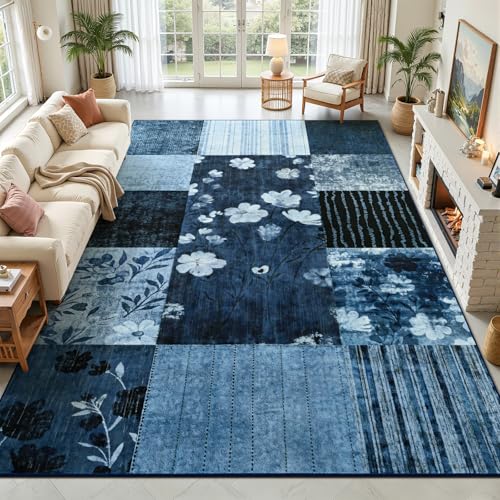 4x6 Washable Area Rug for Dining Room Farmhouse Office Bedroom Decor