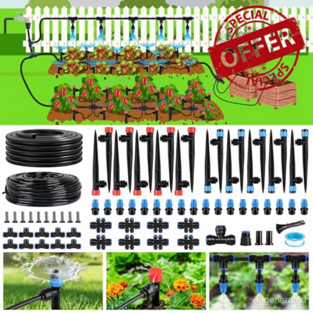 240FT Drip Irrigation System Kit