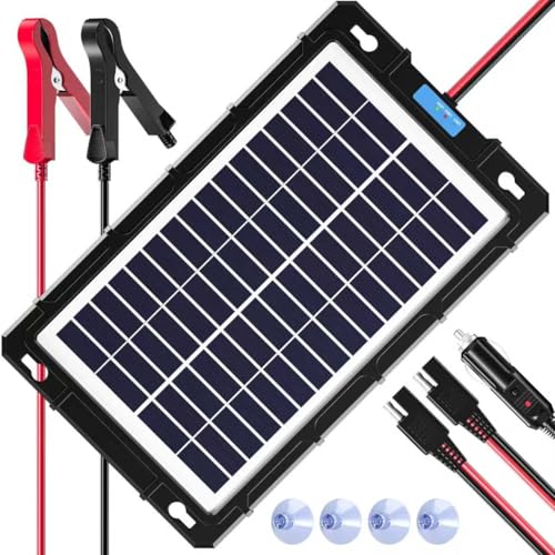 Waterproof Solar Panel | Trickle Charging Kit Built-in Charge Controller
