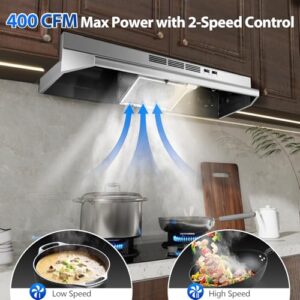 400 CFM Convertible Vent Hood (Ducted/Ductless)
