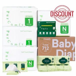 PurComfy Baby Diapers and Wipes Kit