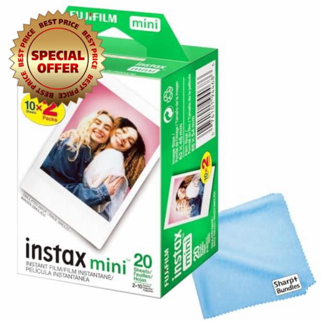 Fujifilm Instax Mini Instant Camera Film: 20 Shoots Total