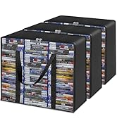 Salajory DVD Storage Binder with Zipper - Holds 56 Discs & 28 Booklet Pockets & 56 Tag Slots, Hig...