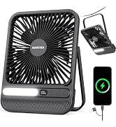 AURATHEA Outdoor Misting Fan 20000mAh, 12-Inch Indoor & Outdoor Oscillating Fan for Patios, Corde...