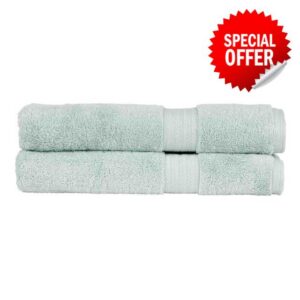Christy Renaissance 2 Bath Sheets Set | Eggshell | 100% Egyptian Cotton | Luxuriously Soft and Super Absorbent | 675 GSM | Extra Large Bath Towels