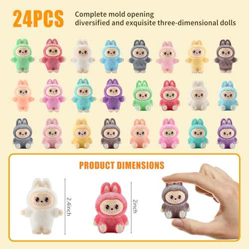 2.4" & 2" Standing/Sitting Cute Mini Animal Dolls