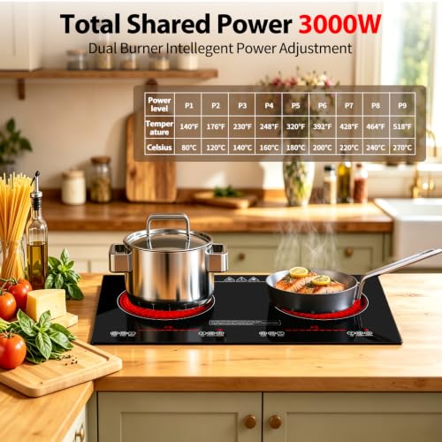Overheat Protection 24 Inch 2 burner Cooktop