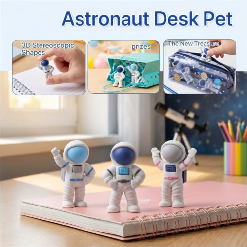 3D Astronaut Figurine Erasers