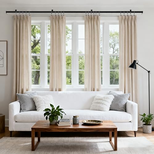 Heavy Duty Curtains Rails for Wall Bedroom Hospital Shower Privacy RV