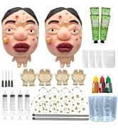 Premium Pimple Popper Toy Face, Customizable Pimple Colors ,Reusable Pimple Popping Fidget Toy wi...