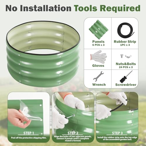 Easy Assemble Bottomless Small Planting Container for Vegetable