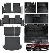 Floor Mats Set for Chrysler Pacifica/Voyager 2017-2026 (Only Gas) | OEM Laser Measured - TPE All-...
