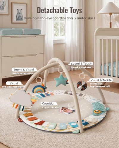 5 Development Zones Activity Tummy Time Mat 5 Sensory Toys