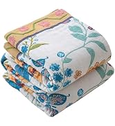 ERZVND Boho Throw Blanket for Couch, 50"x60",100% Cotton Bohemain Mexican Blankets, Versatile Lig...
