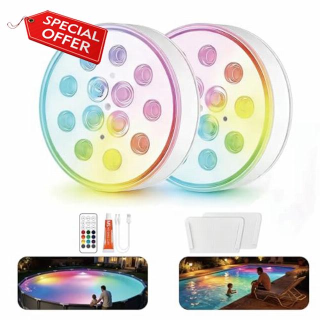 Upgraded Magnetic Pool Lights for Above ground and inground pool