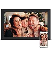 2K 64GB Digital Picture Frame, 10.1 Inch Frameo Digital Frame WiFi, 1920 * 1200 Touch Screen, Sha...