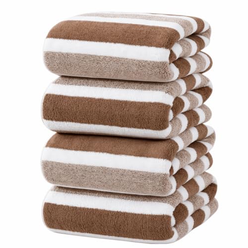 34.6" x 67"(Coffee)                                                          Lint-Free;Hook;Soft;8 Times Water Absorption;Light;Large Size