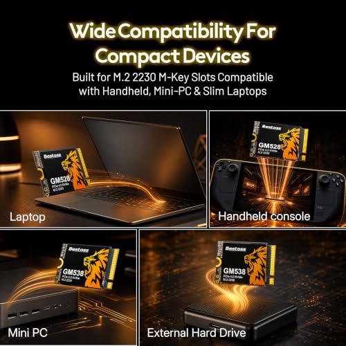 Compatible with Steam Deck/ROG Ally/Microsoft Surface Pro/Mini PCs