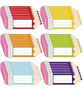 Whaline 135Pcs Pastel Smile Face Name Tag Stickers 9 Designs Nameplate Decals Cute Desk Name Labe...